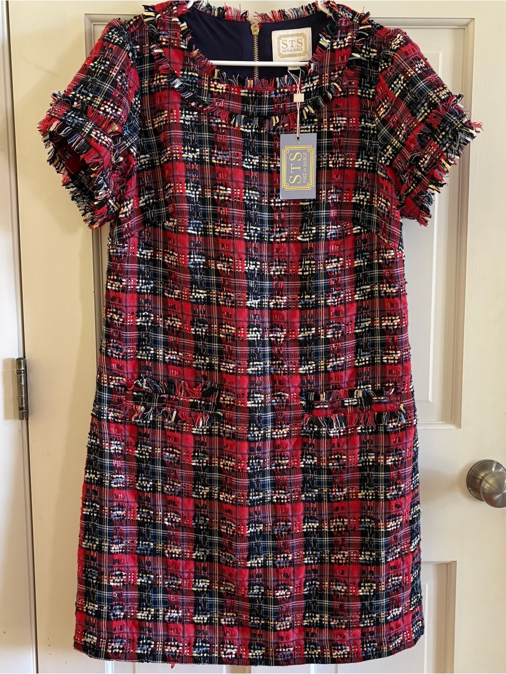 SAIL TO SABLE tweed shift dress